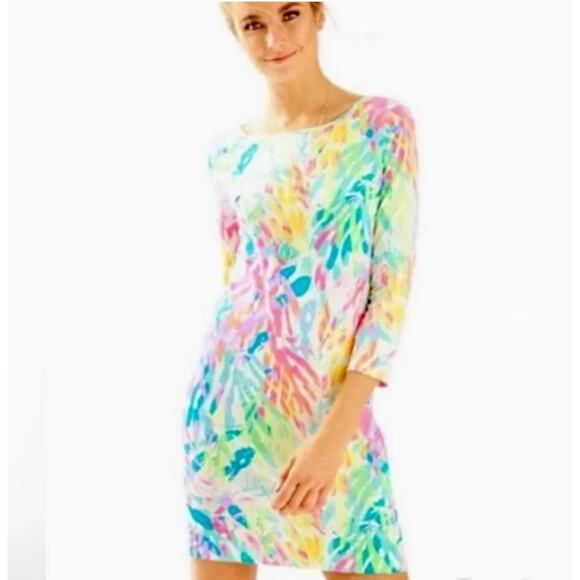 Lilly Pulitzer Marlowe Dress Multi Sparkling Sands Mini Women's Size S - Picture 1 of 12